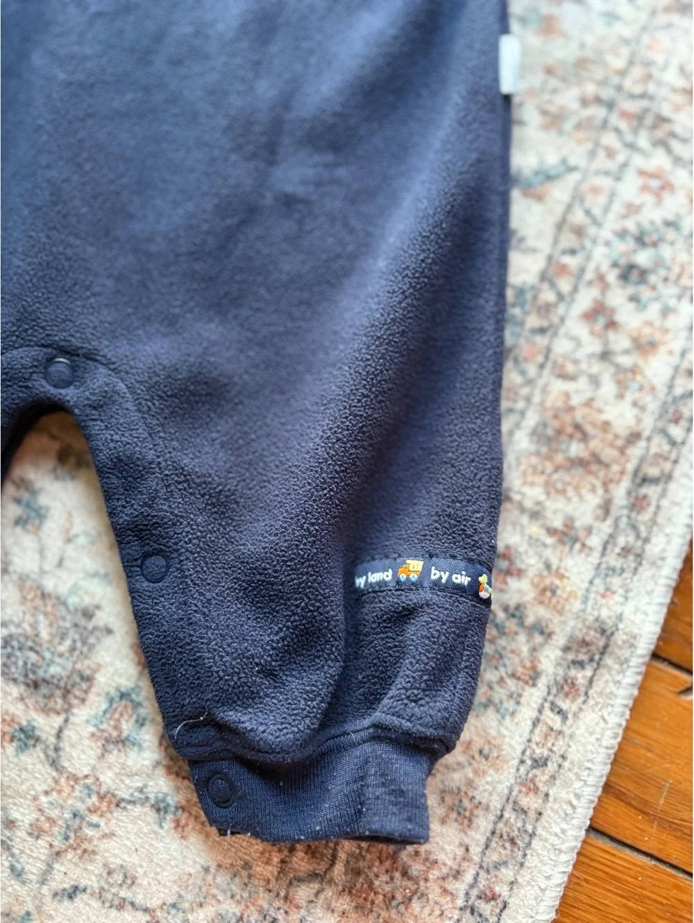 6M Fleece Vintage Carters Baby Navy Blue Car Sleeper Jumpsuit